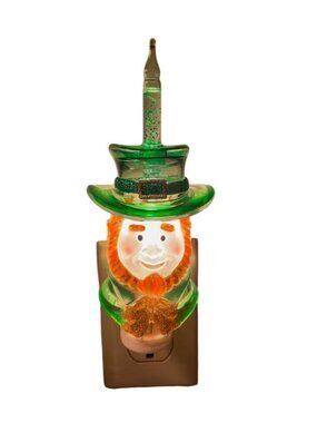 Vintage Roman Lights Bubblers Leprechaun Night Lite - 2004